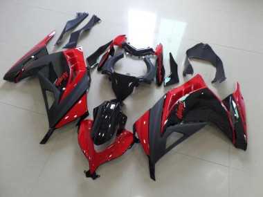2013-2016 Rot Schwarz Kawasaki ZX300R Motorrad Verkleidung