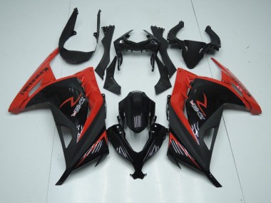 2013-2016 Rot Schwarz Kawasaki ZX300R Motorrad Verkleidungen