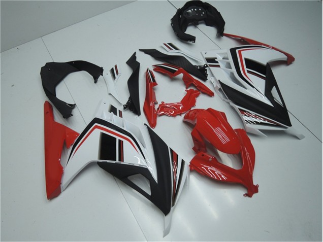 2013-2016 Rot Weiß Schwarz Kawasaki EX300 Motorrad Verkleidung 2013-2016 Rot Weiß Schwarz Kawasaki EX300 Motorrad Verkleidung