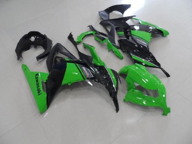 2013-2016 Schwarz Grün Kawasaki ZX300R Motorrad Verkleidungen