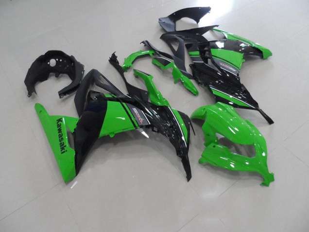 2013-2016 Schwarz Grün Kawasaki ZX300R Motorrad Verkleidungen 2013-2016 Schwarz Grün Kawasaki ZX300R Motorrad Verkleidungen