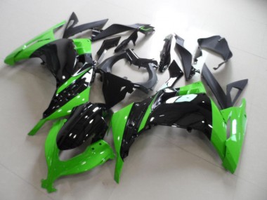2013-2016 Schwarz Grün Kawasaki ZX300R Motorrad Vollverkleidung