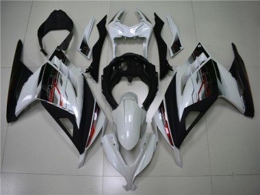 2013-2016 Weiß Schwarz Kawasaki EX300 Motorrad Verkleidung