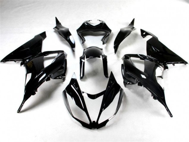 2013-2018 Glänzend Schwarz Kawasaki ZX6R Motorrad Verkleidung
