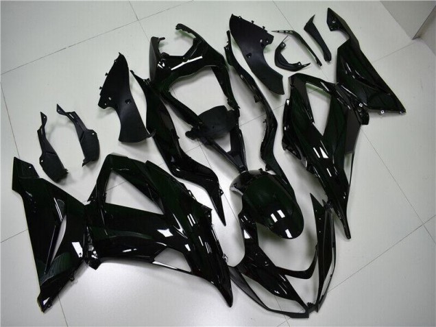 2013-2018 Glänzend Schwarz Kawasaki ZX6R Motorrad Verkleidung