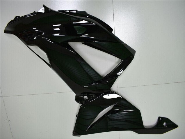 2013-2018 Glänzend Schwarz Kawasaki ZX6R Motorrad Verkleidung