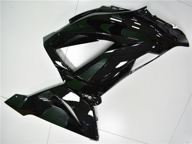 2013-2018 Glänzend Schwarz Kawasaki ZX6R Motorrad Verkleidung