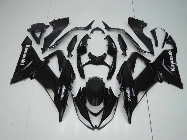 2013-2018 Glänzend Schwarz Kawasaki ZX6R Motorrad Verkleidungen 2013-2018 Glänzend Schwarz Kawasaki ZX6R Motorrad Verkleidungen
