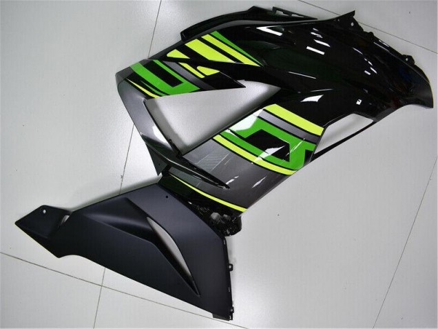 2013-2018 Grün Schwarz Kawasaki ZX6R Motorrad Vollverkleidung 2013-2018 Grün Schwarz Kawasaki ZX6R Motorrad Vollverkleidung