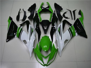 2013-2018 Grün Weiß Schwarz Kawasaki ZX6R Motorrad Verkleidung