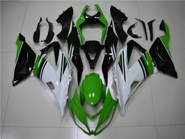 2013-2018 Grün Weiß Schwarz Kawasaki ZX6R Motorrad Verkleidung