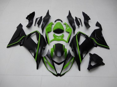 2013-2018 Schwarz Grün Kawasaki ZX6R Motorrad Verkleidungen