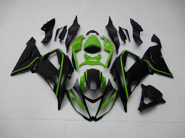 2013-2018 Schwarz Grün Kawasaki ZX6R Motorrad Verkleidungen