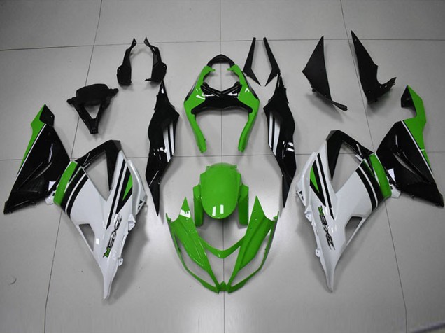 2013-2018 Schwarz Grün Weiß Kawasaki ZX6R Motorrad Verkleidung 2013-2018 Schwarz Grün Weiß Kawasaki ZX6R Motorrad Verkleidung