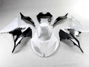 2013-2018 Weiß Schwarz Kawasaki ZX6R Motorrad Verkleidungen
