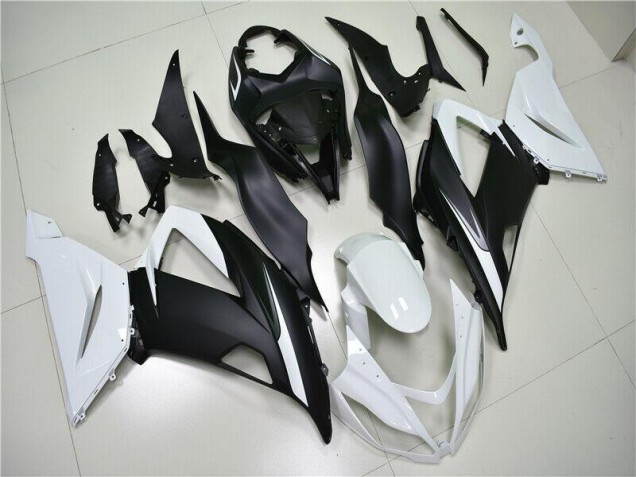 2013-2018 Weiß Schwarz Kawasaki ZX6R Motorrad Verkleidungen 2013-2018 Weiß Schwarz Kawasaki ZX6R Motorrad Verkleidungen