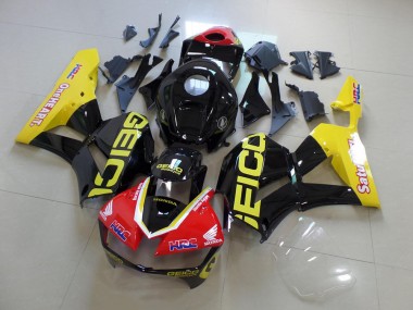 2013-2021 Gelb Schwarz Geico Honda CBR600RR Motorrad Verkleidung
