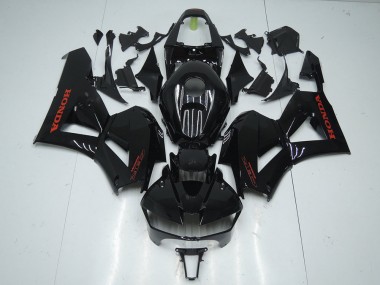 2013-2021 Glänzend Schwarz mit rotem Aufkleber Honda CBR600RR Motorrad Verkleidung
