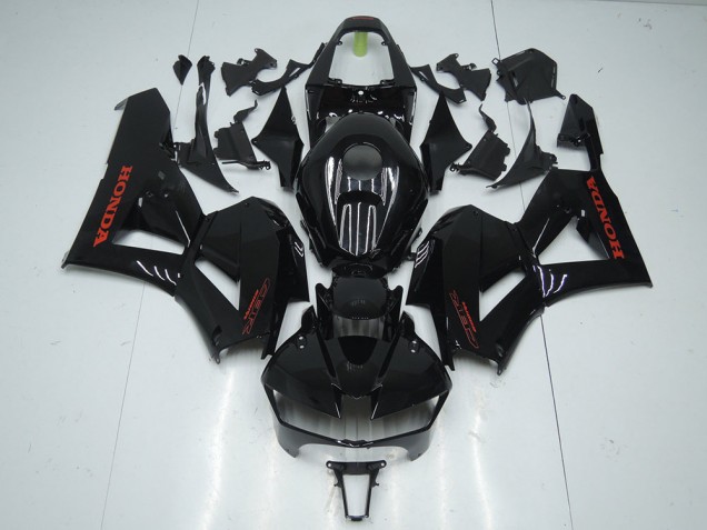 2013-2021 Glänzend Schwarz mit rotem Aufkleber Honda CBR600RR Motorrad Verkleidung 2013-2021 Glänzend Schwarz mit rotem Aufkleber Honda CBR600RR Motorrad Verkleidung