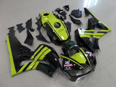 2013-2021 Grün Schwarz Honda CBR600RR Motorrad Verkleidung