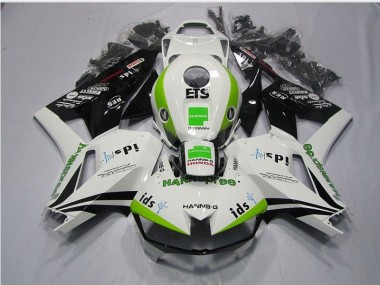 2013-2021 Weiß Grün Hannspree ETS Honda CBR600RR Motorrad Verkleidung