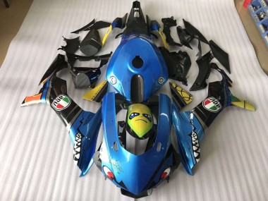2015-2019 Blau Hai Yamaha YZF R1 Motorrad Verkleidung