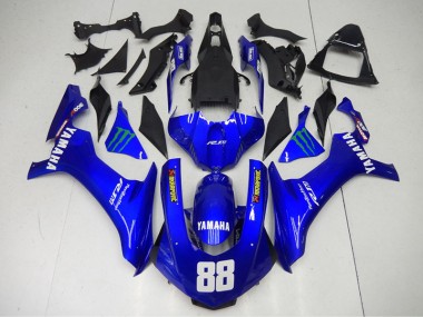 2015-2019 Blau Monster 88 Yamaha YZF R1 Motorrad Verkleidung