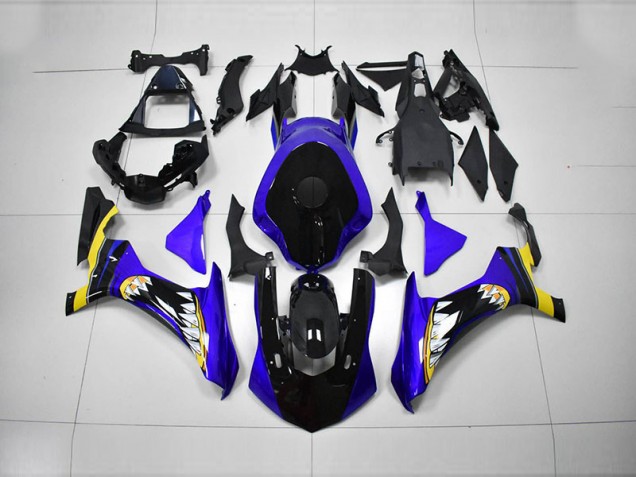 2015-2019 Blau Schwarz Yamaha YZF R1 Motorrad Verkleidung 2015-2019 Blau Schwarz Yamaha YZF R1 Motorrad Verkleidung