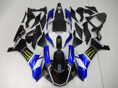 2015-2019 BlauSchwarz Monster Yamaha YZF R1 Motorrad Verkleidung