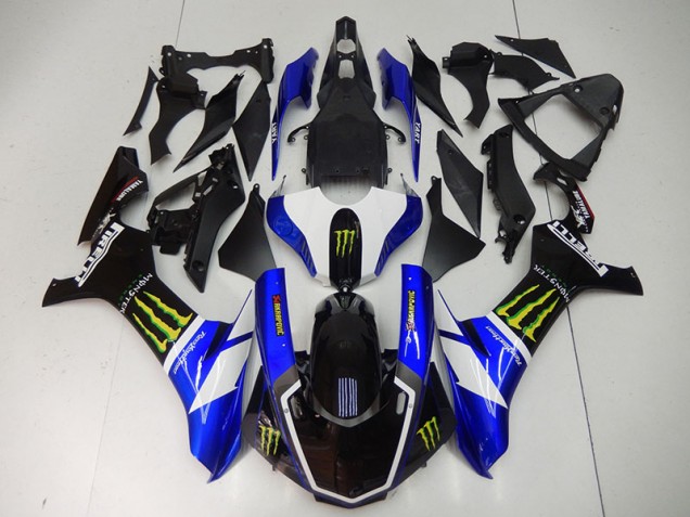 2015-2019 BlauSchwarz Monster Yamaha YZF R1 Motorrad Verkleidung 2015-2019 BlauSchwarz Monster Yamaha YZF R1 Motorrad Verkleidung