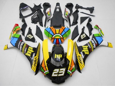 2015-2019 Gelb Schwarz 23 Yamaha YZF R1 Motorrad Verkleidung