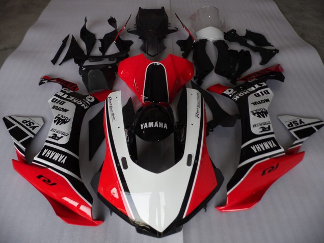 2015-2019 Rot Weiß Schwarz Yamaha YZF R1 Motorrad Verkleidung 2015-2019 Rot Weiß Schwarz Yamaha YZF R1 Motorrad Verkleidung
