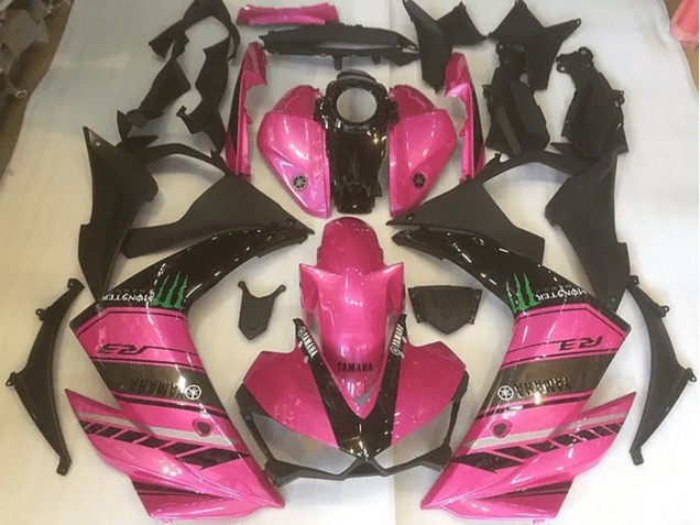 2015-2022 Rosa und Schwarz Yamaha YZF R3 Motorrad Verkleidung 2015-2022 Rosa und Schwarz Yamaha YZF R3 Motorrad Verkleidung