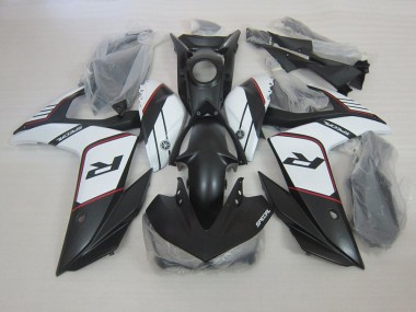 2015-2022 Schwarz Weiß Yamaha YZF R3 Motorrad Verkleidung