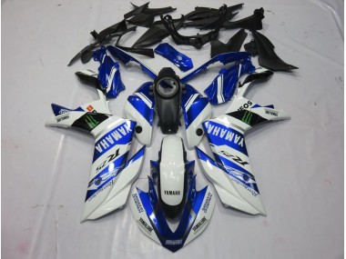 2015-2022 Weiß Monster Yamaha YZF R3 Motorrad Verkleidung