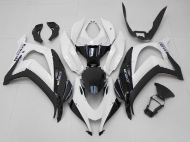2016-2019 Weiß Schwarz Kawasaki ZX10R Motorrad Verkleidung