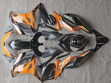2017-2019 Glänzend Orange Schwarz Kawasaki EX650 Motorrad Verkleidung
