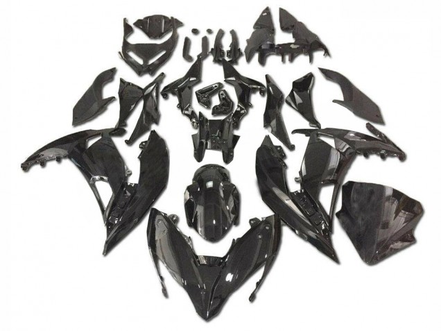 2017-2019 Glänzend Schwarz Kawasaki EX650 Motorrad Verkleidung 2017-2019 Glänzend Schwarz Kawasaki EX650 Motorrad Verkleidung