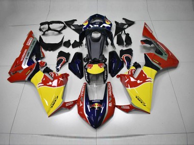 2017-2020 Blau Gelb Rot Rot Bull Honda CBR1000RR Motorrad Verkleidung