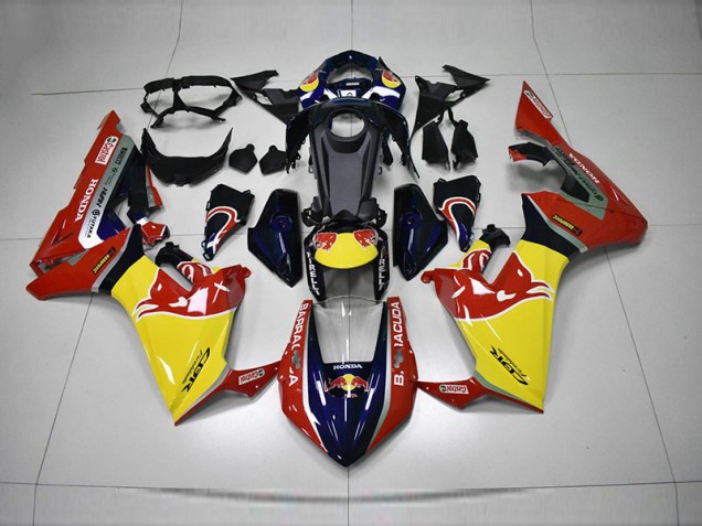 2017-2020 Blau Gelb Rot Rot Bull Honda CBR1000RR Motorrad Verkleidung 2017-2020 Blau Gelb Rot Rot Bull Honda CBR1000RR Motorrad Verkleidung