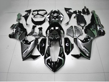 2017-2020 Schwarz Silber HRC Honda CBR1000RR Motorrad Verkleidung