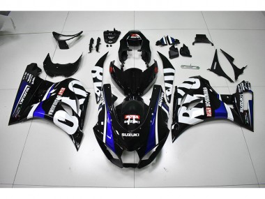 2017-2021 Schwarz weißes Motul Suzuki GSXR 1000 Motorrad Verkleidung