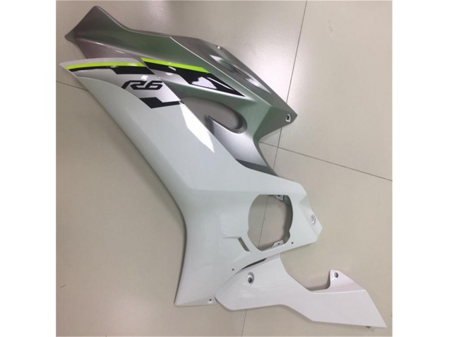 2017-2021 Weiß Silber Yamaha YZF R6 Motorrad Verkleidung 2017-2021 Weiß Silber Yamaha YZF R6 Motorrad Verkleidung