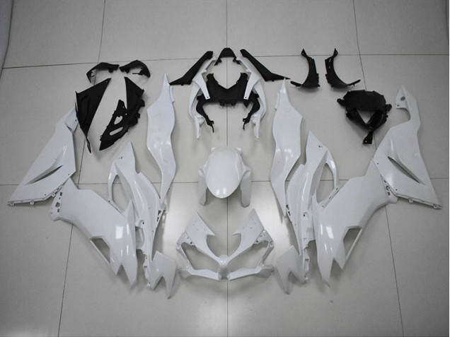 2019-2023 Weiß Kawasaki ZX6R Motorrad Verkleidung 2019-2023 Weiß Kawasaki ZX6R Motorrad Verkleidung