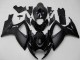 Suzuki GSXR 600/750 Motorrad Verkleidung 2006-2007 - Matt Schwarz Glanzendes Schwarz