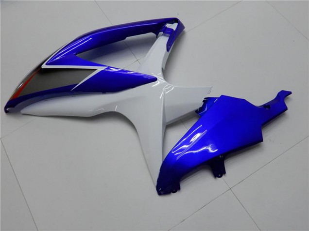 Suzuki GSXR 600/750 Motorrad Verkleidung 2008-2010 - Weiss Blau Schwarz Rot Linie