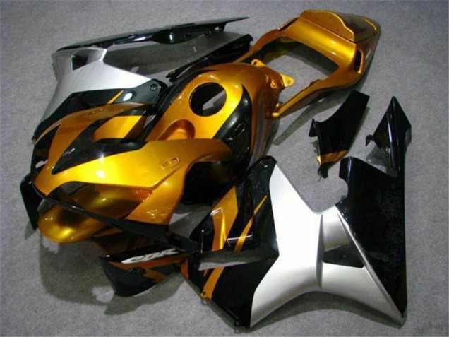 Honda CBR600RR Motorrad Verkleidung 2003-2004 - Silber Gold Glanzendes Schwarz