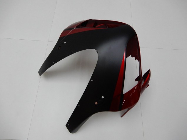 Honda CBR600RR Motorrad Verkleidung 2003-2004 - Rot Matt Schwarz Streifen