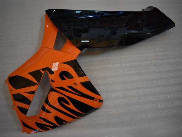 Honda CBR600RR Motorrad Verkleidung 2005-2006 - Orange Schwarz Flamme