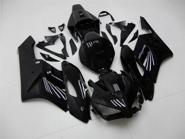 Honda CBR1000RR Motorrad Verkleidung 2004-2005 - Glanzendes Schwarz Matt Schwarz